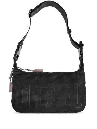 DIESEL - Borsa a spalla Zip-D nero con logo