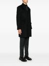 corneliani - Long single-breasted virgin wool coat - 4