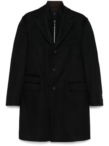 CORNELIANI - Long single-breasted virgin wool coat