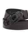 diesel - B-1DR belt in calfskin leather with logo. - 2