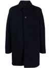 harris wharf london - Long single-breasted wool coat