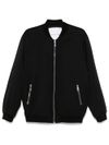 john richmond - Bomber jacket with zip and logo