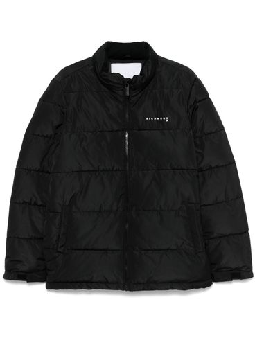 JOHN RICHMOND - Short quilted down jacket with logo