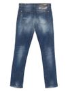 john richmond - Jeans lunghi in cotone con strappi - 1