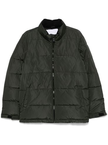 JOHN RICHMOND - Short quilted down jacket with logo