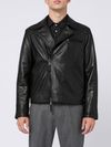 leather authority - Giacca Mave Plon in pelle con zip - 2