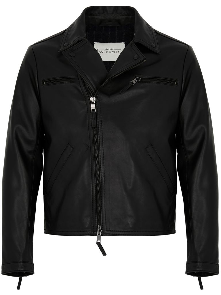 LEATHER AUTHORITY MAVE PLON LEATHER JACKET WITH ZIP 