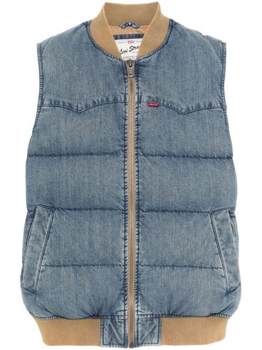 LEVI'S - Padded and quilted denim vest