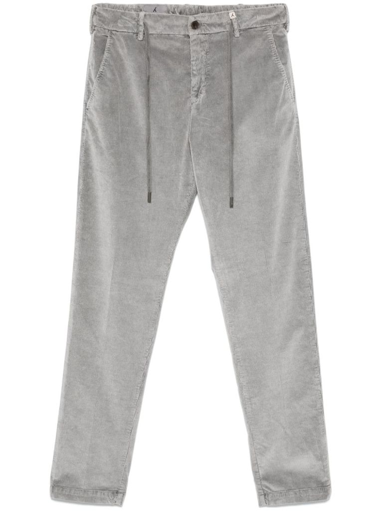 Shop Myths Corduroy Ribbed Pants In Grey