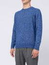 kangra - Crewneck mixed knit sweater - 1