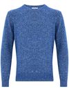 kangra - Crewneck mixed knit sweater