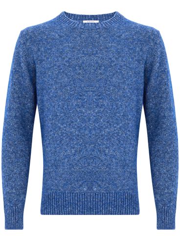 KANGRA - Crewneck mixed knit sweater