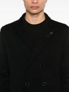 lardini - Short double-breasted wool coat - 1