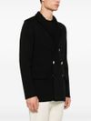 lardini - Short double-breasted wool coat - 2