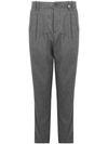 myths - Gray wool trousers with pleats