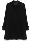 lardini - Long cashmere coat with a slit