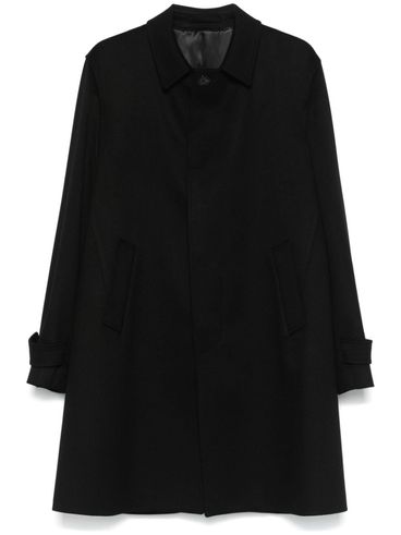 LARDINI - Long cashmere coat with a slit