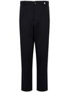 myths - Black wool pants with pleats