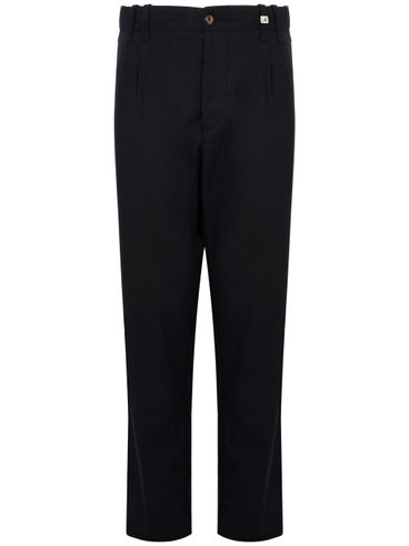 MYTHS - Black wool pants with pleats