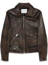 philippe model - Calfskin jacket with front zip