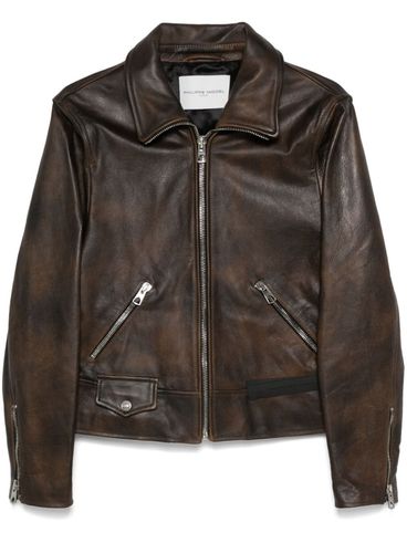 PHILIPPE MODEL - Calfskin jacket with front zip