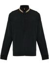 paul smith - Cardigan in lana merino nero con dettaglio righe - 8