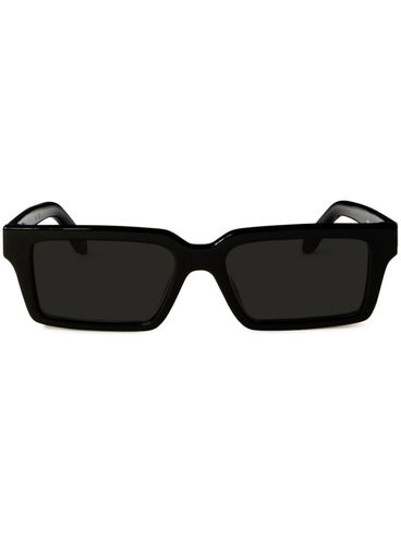 OFF-WHITE - Black glasses with side logo text