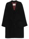 paltò - Long Cameron coat in single-breasted wool