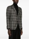 tagliatore - Single-breasted checked wool blazer - 2