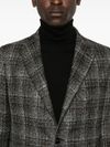 tagliatore - Single-breasted checked wool blazer - 4