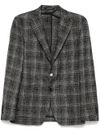 tagliatore - Single-breasted checked wool blazer