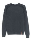 rrd roberto ricci designs - Maglione in cotone blu girocollo con logo - 1