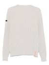 rrd roberto ricci designs - Maglione in cotone bianco a coste girocollo - 1