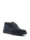 santoni - Moccasins in blue suede - 1