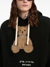 palm angels - Cotton sweatshirt with bear and hood - 4