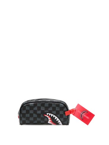 SPRAYGROUND - Checked beauty case with mouth design