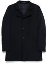 tagliatore - Long single-breasted virgin wool coat