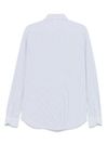 xacus - Camicia a righe bianca e celeste elasticizzata - 1