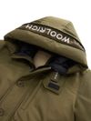 woolrich - Green parka with logo embroidery - 4