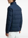 woolrich - Blue quilted down jacket with buttons - 1