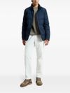 woolrich - Piumino trapuntato blu con bottoni - 5