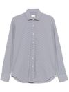 xacus - Camicia bianco e blu classica elasticizzata