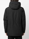 woolrich - Parka imbottito nero con tasche - 2