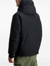 woolrich - Black parka with embroidered logo - 3