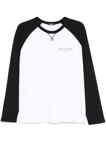 BALMAIN - T-shirt in cotone con logo