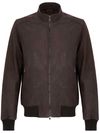 barba - Brown leather jacket