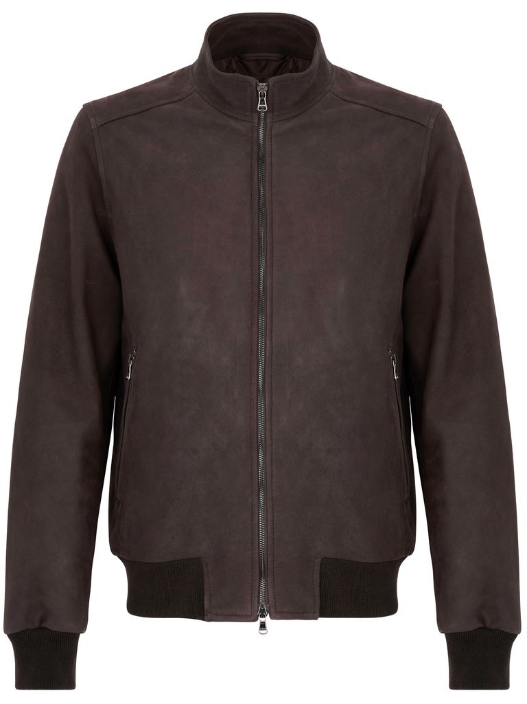 Barba Brown Leather Jacket