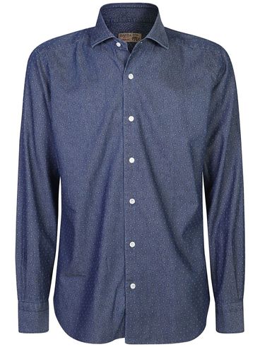 BARBA - Cotton shirt with pattern