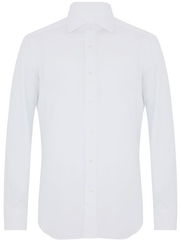 BARBA - Classic white cotton shirt