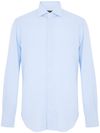 barba - Classic light blue cotton shirt